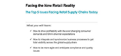 Facing the New Retail Reality