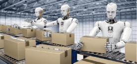 Robots Packing boxes to show updated digital innovations